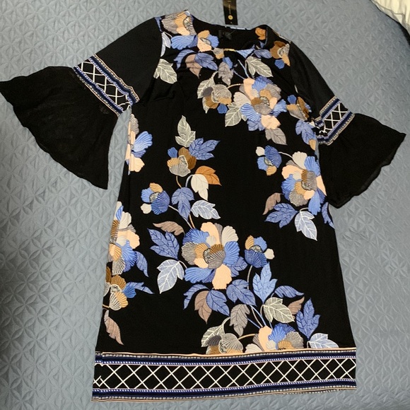 JM Collection Embellished Bell-Sleeve Dress - Picture 6 of 13